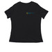 Let Go & Grow, a Black Women's Relaxed V-Neck Tee