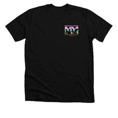 Spring Into Action ? Support Rescue Dogs!, a Solid Black Blend Premium Unisex Tee