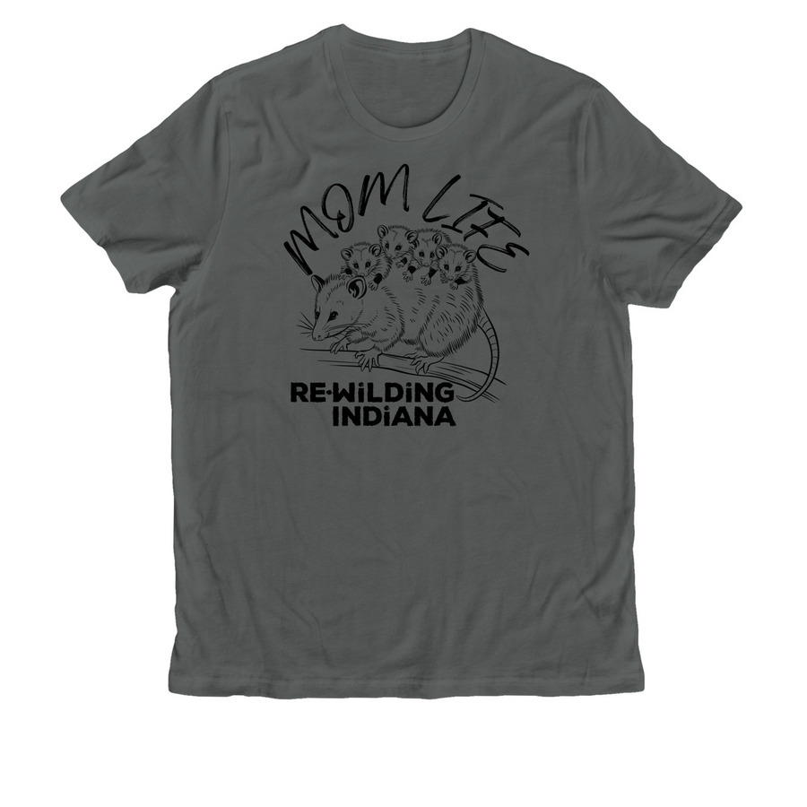 Mom Life-Opossums, a Terrain Grey Allmade Organic Cotton Unisex Tee