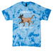 Belgian Shepherd (pointy version)&nbsp;, a Sky Blue Crystal Tie Dye Tee