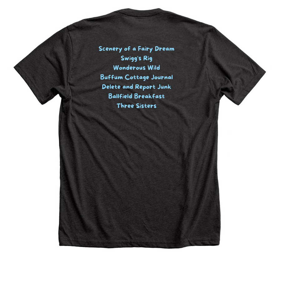 Wacky Canoe, a Dark Grey Heather Premium Unisex Tee (back-view)