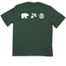 100% Polyester Bears Eat Beets, a Forest Green Classic Performance Tee