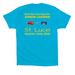 RBR JL'S ST. LUCIA SUMMER CAMP T-SHIRT&nbsp;, a Turquoise Premium Cotton Tee (back-view)