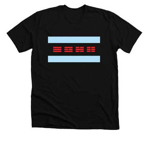 Chi-Trigram, a Solid Black Blend Premium Unisex Tee