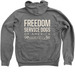FSD Logo Apparel, a Deep Heather Zip Up Hoodie (back-view)