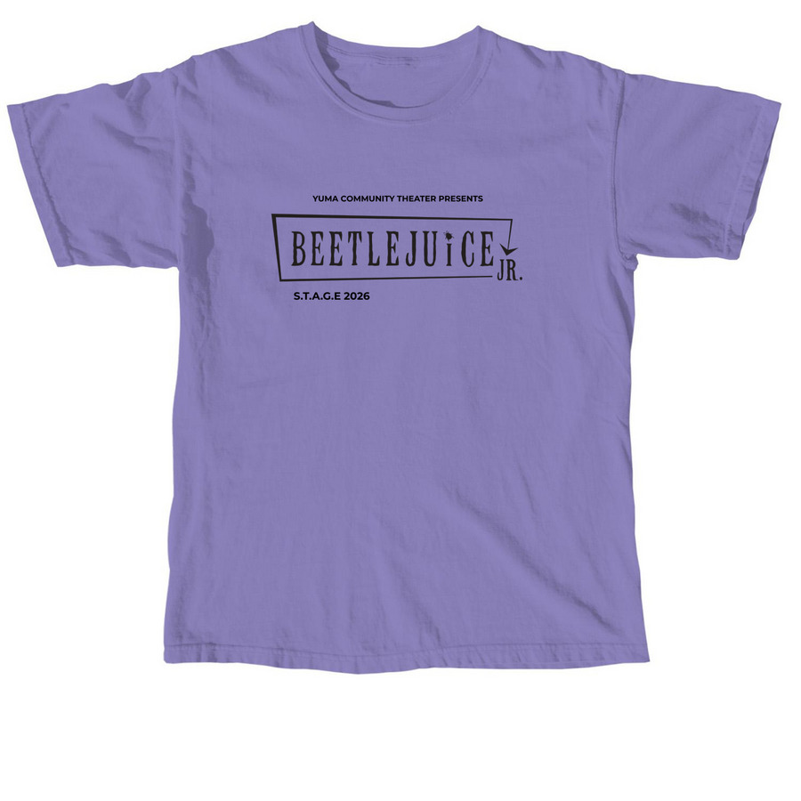 Beetlejuice Jr. Tees, a Violet Comfort Colors Unisex Tee