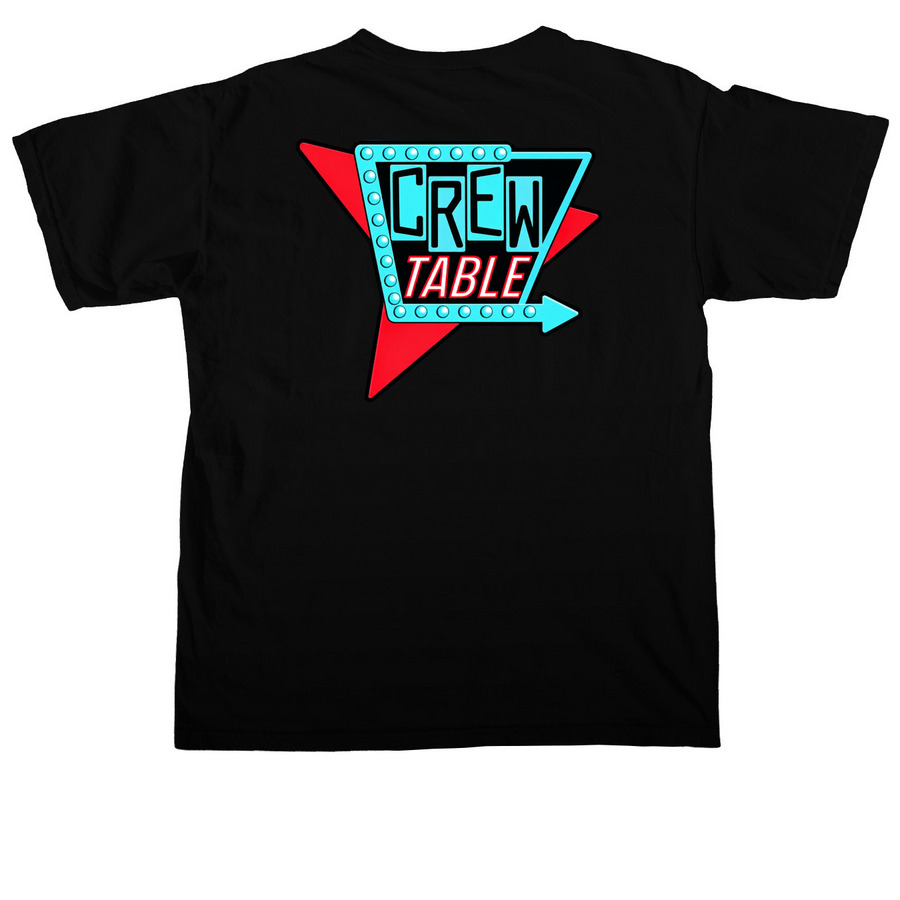 Original Crew, a Black Comfort Colors Unisex Tee (back-view)