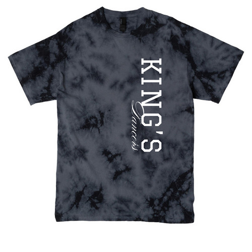 KD Tee, a Black Crystal Tie Dye Tee