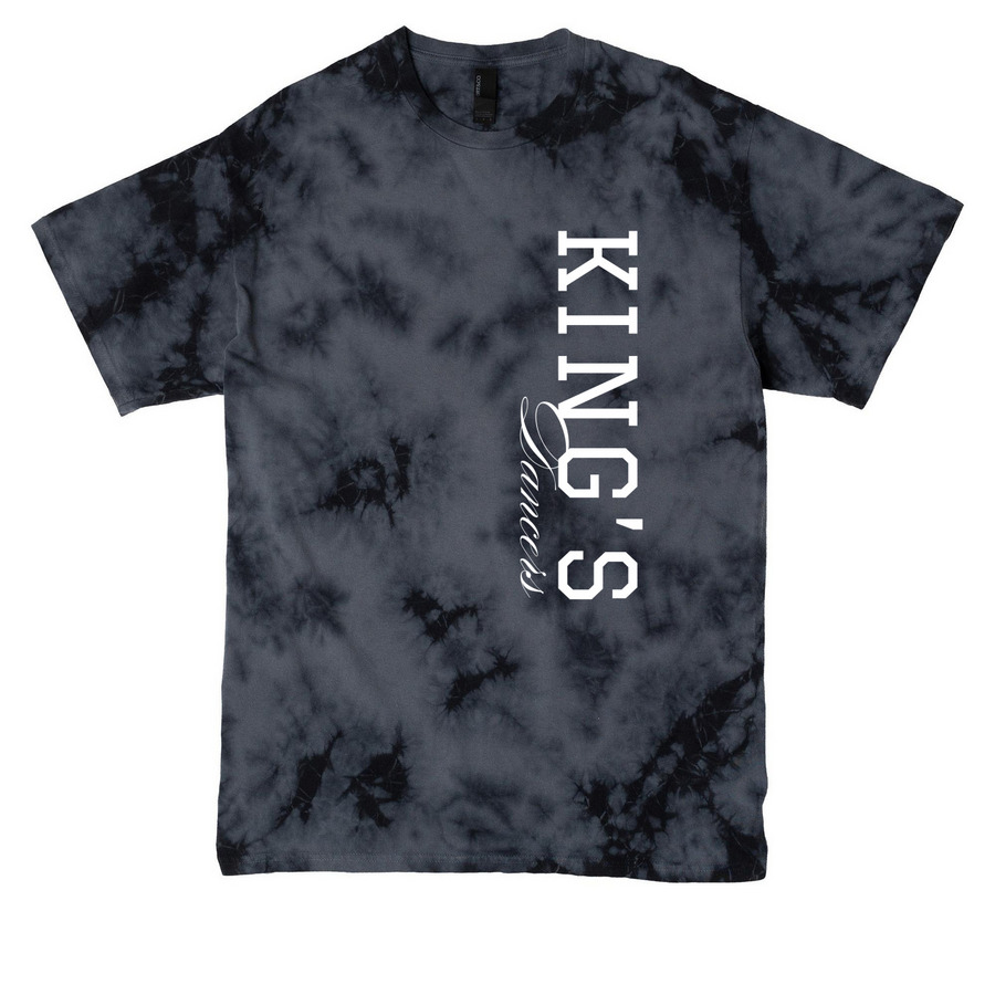 KD Tee, a Black Crystal Tie Dye Tee