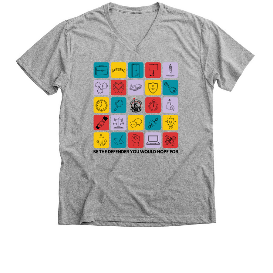 Be The Defender You Would Hope For, a Athletic Heather Premium V-Neck Tee