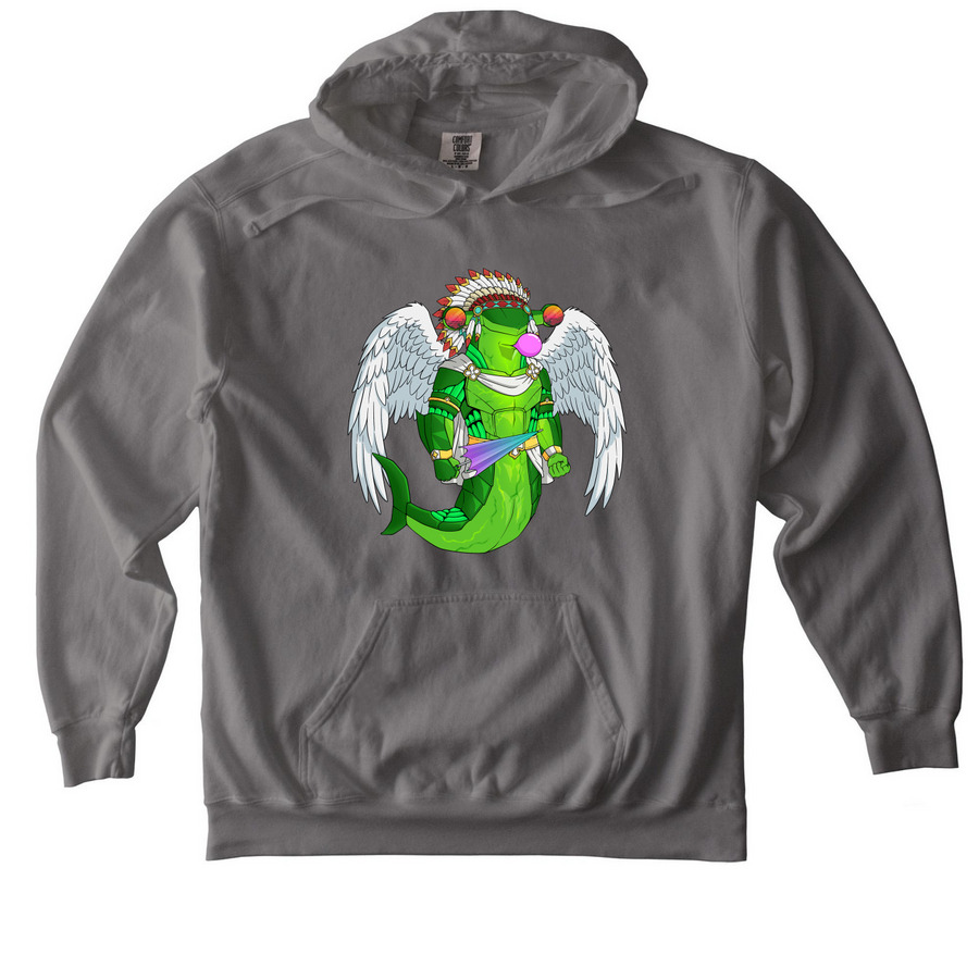 Shack Angel Hoodie, a Grey Comfort Colors Pullover Hoodie