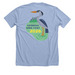 Georgia Bird Fest 2026 T-Shirt, a Heather Baby Blue Premium Unisex Tee (back-view)