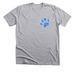 Paw Print Design, a Athletic Heather Premium Unisex Tee