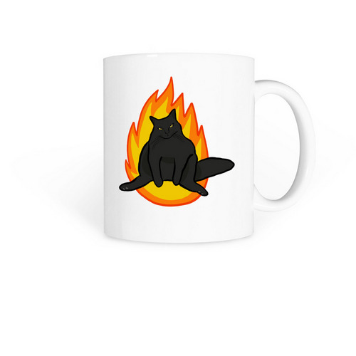 MAGENTA MUG, a White Coffee Mug