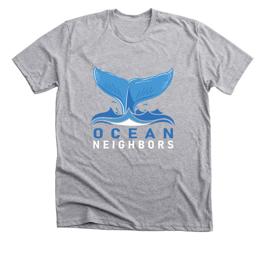 Ocean Neighbors, a Athletic Heather Premium Unisex Tee