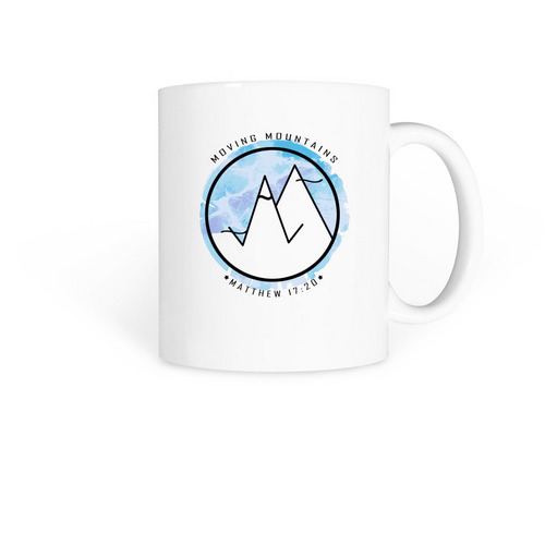 Moving Mountains, a White Coffee Mug
