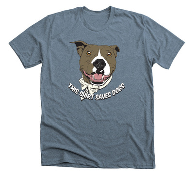 Noah's Rescue Fundraiser for Lucky, a Heather Slate Premium Unisex Tee