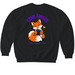 Love Smiles: Books, Comfort & Hope, a Black Softstyle Crewneck Sweatshirt (back-view)