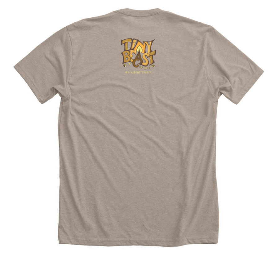 Mambex, aka Ma, a Heather Stone Premium Unisex Tee (back-view)