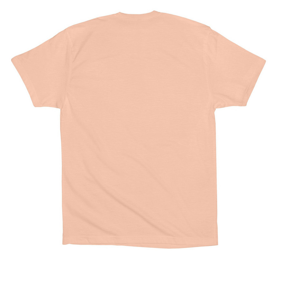 Lana Del Gains, a Peach Premium Cotton Tee (back-view)