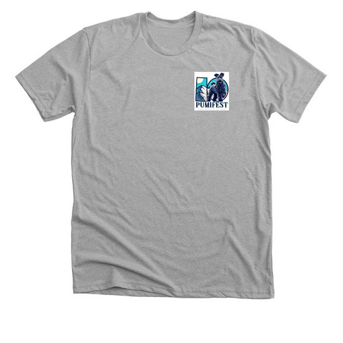 Small logo items, a Athletic Heather Premium Unisex Tee
