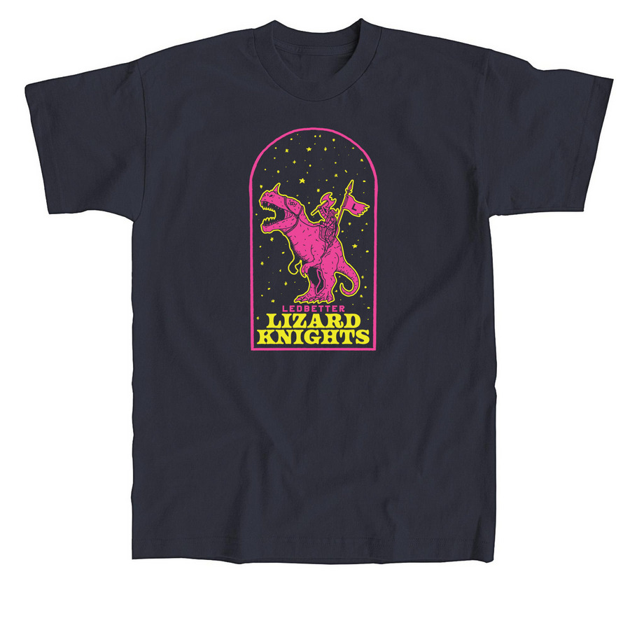 Ledbetter Lizard Knights, a Navy Union Made Unisex Tee