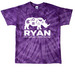 Snazzy New Ryan Spirit Shirts, a Purple Classic Tie Dye Tee