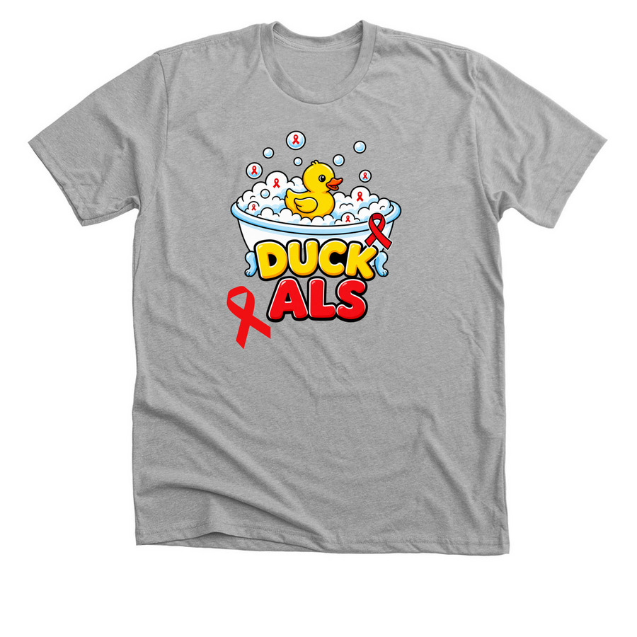 ALS WALK 2026, a Athletic Heather Premium Unisex Tee