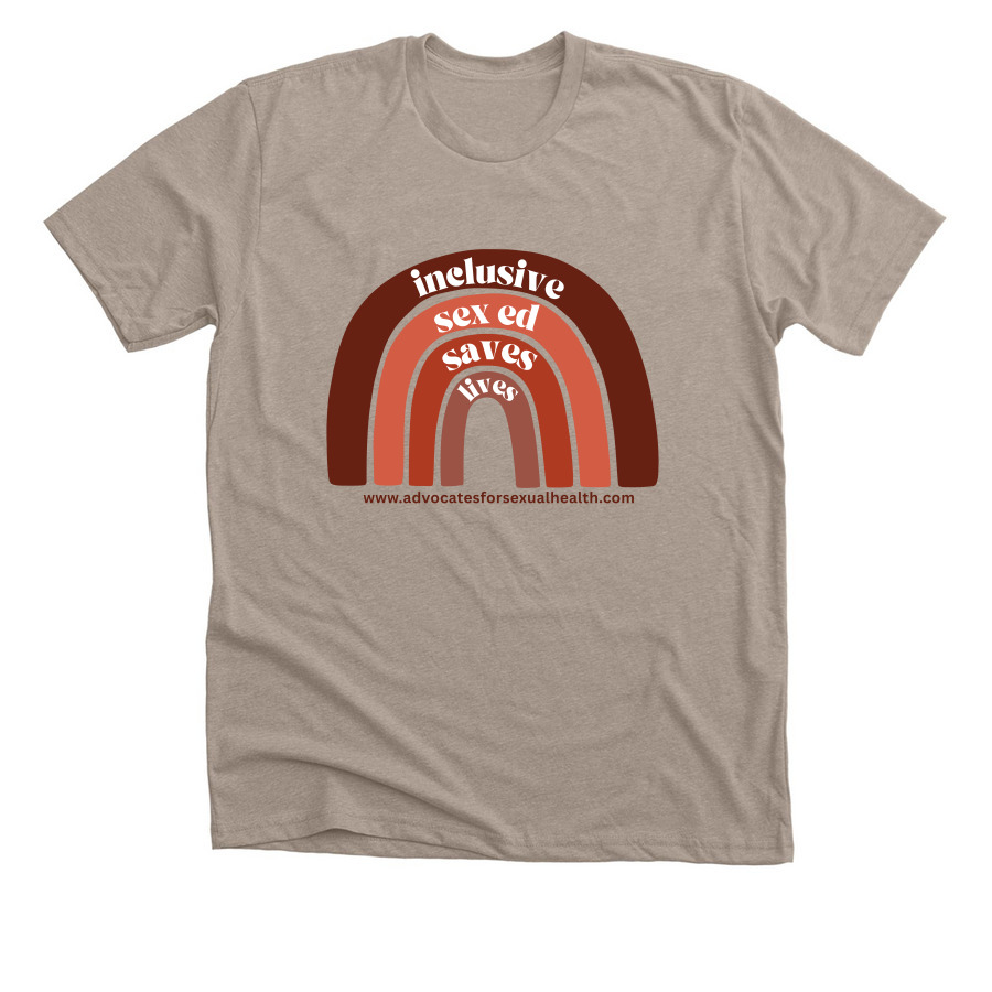 ASHE: Inclusive Sex Ed Saves Lives, a Heather Stone Premium Unisex Tee