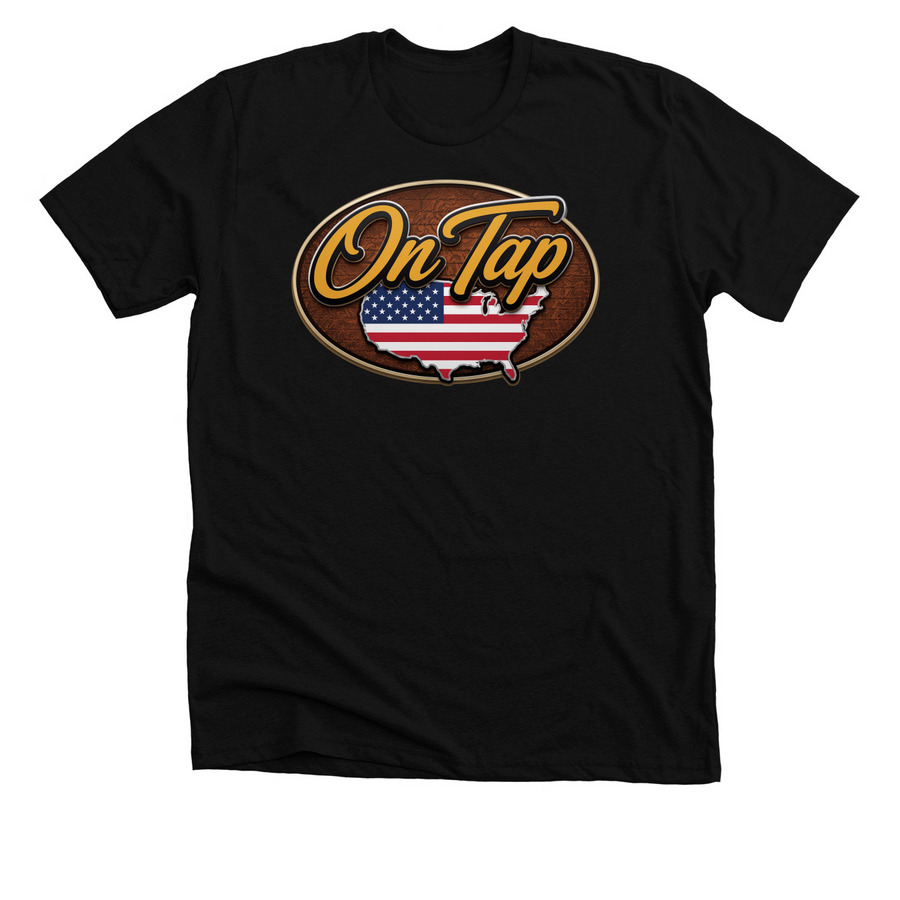 ON TAP NEWS TEE, a Solid Black Blend Premium Unisex Tee