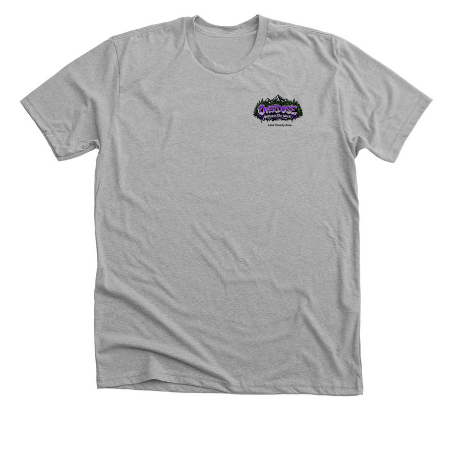 Overdose Awareness Day Walk, a Athletic Heather Premium Unisex Tee