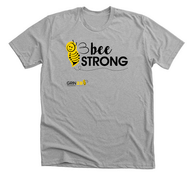 Bee Strong, a Athletic Heather Premium Unisex Tee
