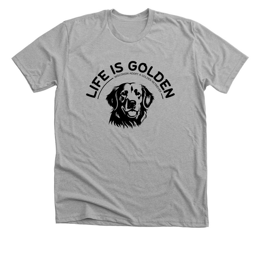 Life Is Golden, a Athletic Heather Premium Unisex Tee