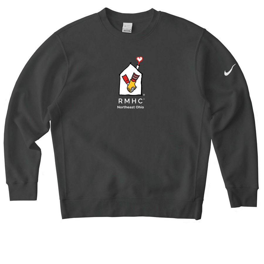 Nike Apparel, a Anthracite Nike Club Fleece Crewneck Sweatshirt