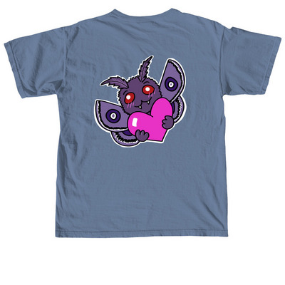 Mothman Loves You&nbsp;, a Blue Jean Comfort Colors Unisex Tee