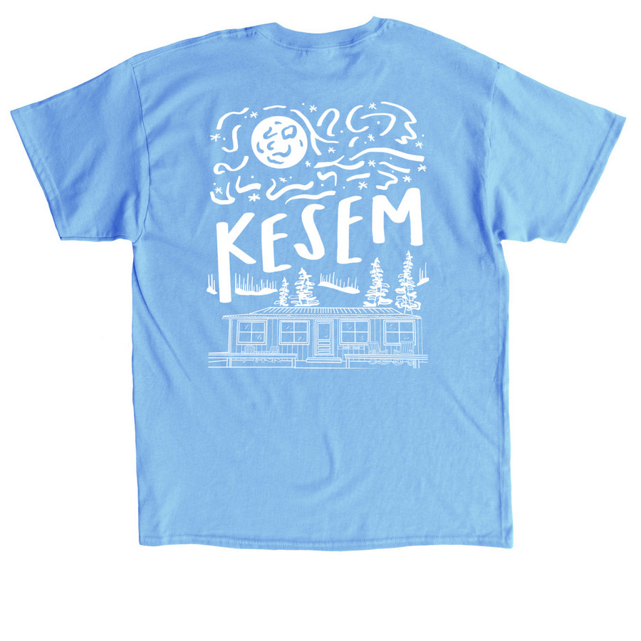 CAMP KESEM UNIT MERCH (admin cabin edition)!!, a Carolina Blue Classic Unisex Tee (back-view)