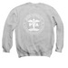 Design #2 with back logo, a Sport Grey Crewneck Sweatshirt (back-view)