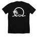 Summer Sunset, a Solid Black Blend Premium Unisex Tee (back-view)