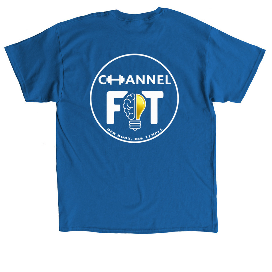 Channel Fit, a Royal Classic Unisex Tee (back-view)