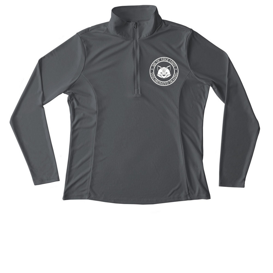 AEU Women's Performance Quarter Zip, a Iron Grey Women's Performance Quarter Zip Pullover