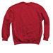 SAFE Script Logo, a Cardinal Red Crewneck Sweatshirt (back-view)