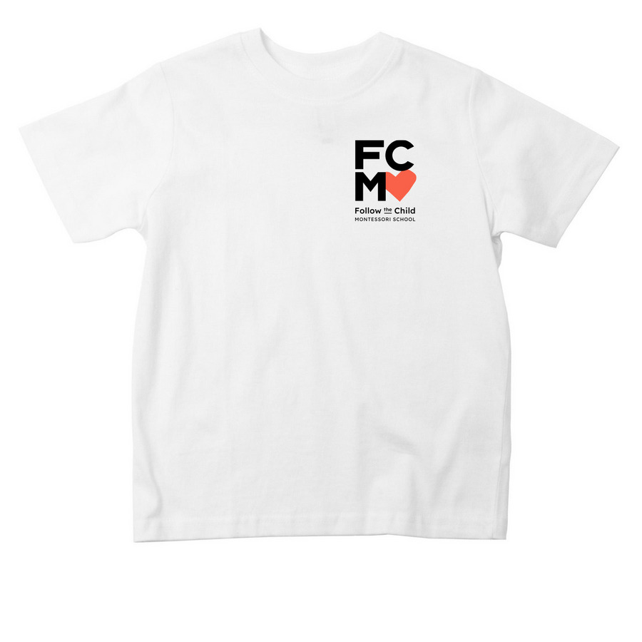 FCM Toddler Heart Tee, a White Toddler Tee