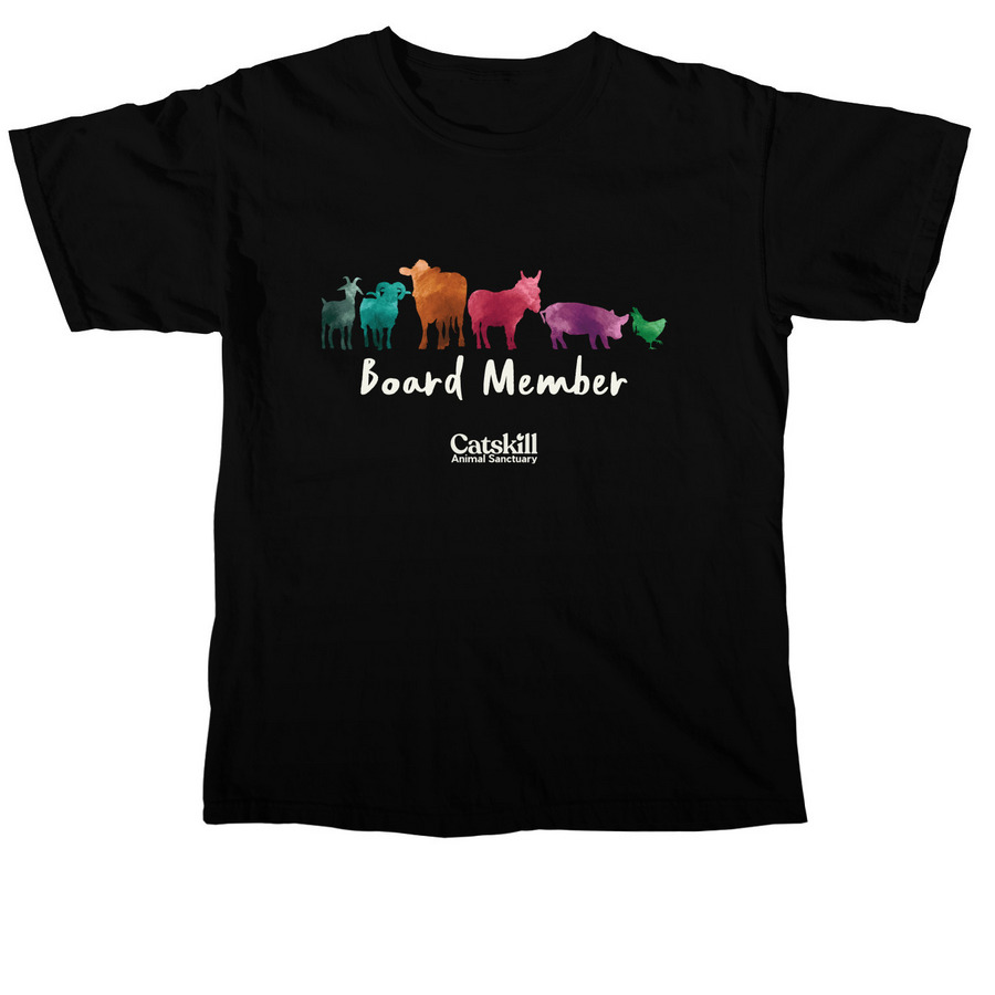 CAS Board Member, a Black Comfort Colors Unisex Tee