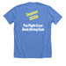 Dock Diving Club 2026, a Heather Columbia Blue Premium Unisex Tee (back-view)