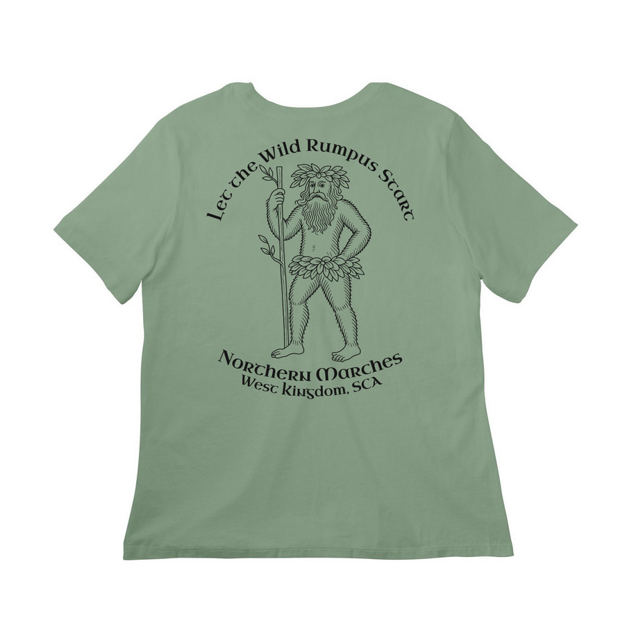 Woodwose, a Sage Women?s Relaxed Cotton Tee (back-view)