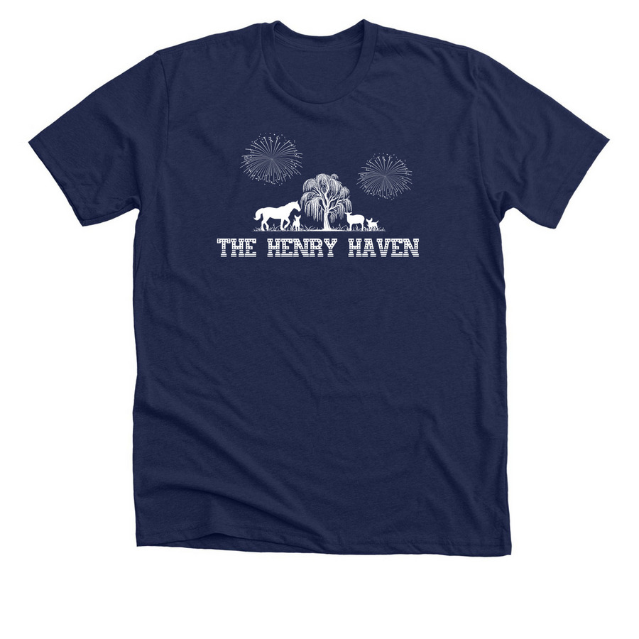 Henry Haven - Independence Day, a Solid Navy Blend Premium Unisex Tee