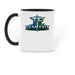 Team Exit logo edition cup, a Black Two-Tone Ceramic Mug (back-view)