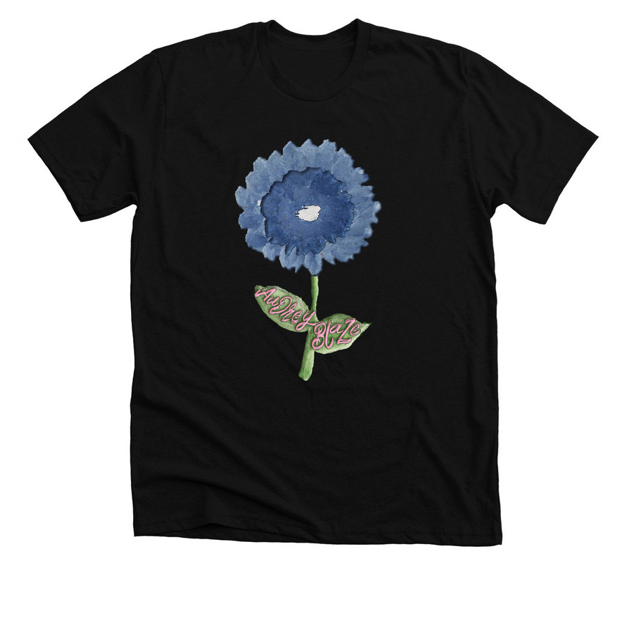 Audrey Blaze Logo Tee, a Solid Black Blend Premium Unisex Tee