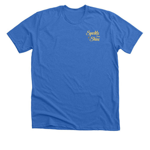Reflecting the Light of Jesus, a Heather True Royal Premium Unisex Tee