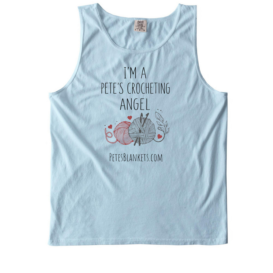 Pete?s Angel., a Chambray Comfort Colors Tank Top